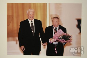 Эрнст Неизвестный и первый президент России Борис Ельцин