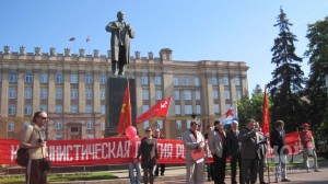 Коммунисты выступают против базы НАТО в России. Фото Татьяны Григорьевой