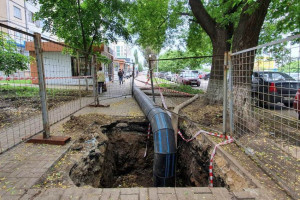 В Белгороде на Харгоре прорвало канализационный коллектор