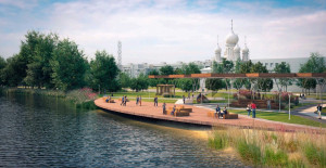 Белгородцам показали эскизы будущей набережной реки Нежеголь
